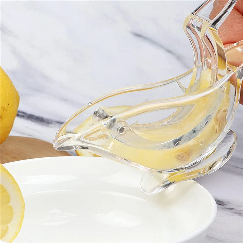 Manual Lemon Juicer & Squeezer – Crystal Clear Citrus Fruit Press