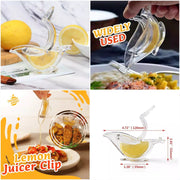 Manual Lemon Juicer & Squeezer – Crystal Clear Citrus Fruit Press