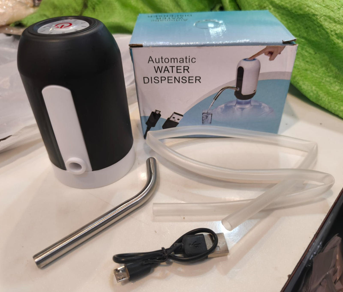 Automatic Water Bottle Pump Dispenser – Rechargeable USB Electric Water Dispenser for Home & Office