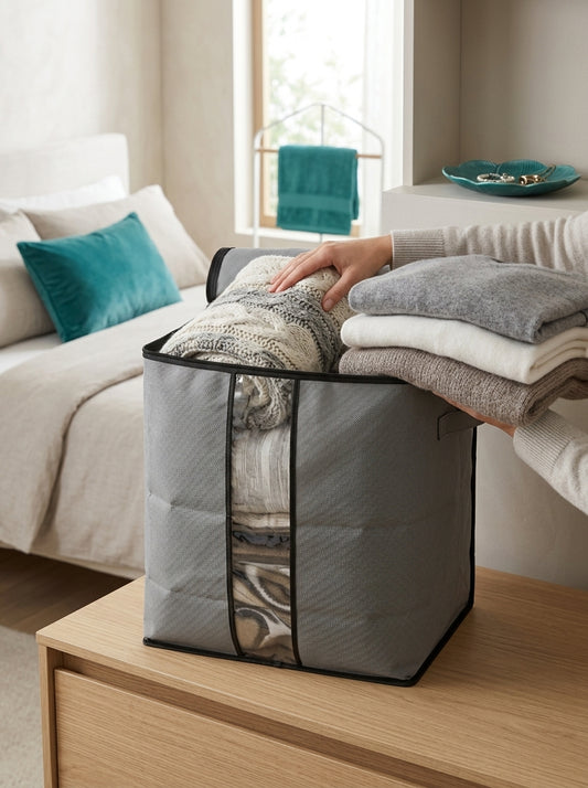 Premium Storage Bag – Large Blanket, Bedding & Clothes Organizer