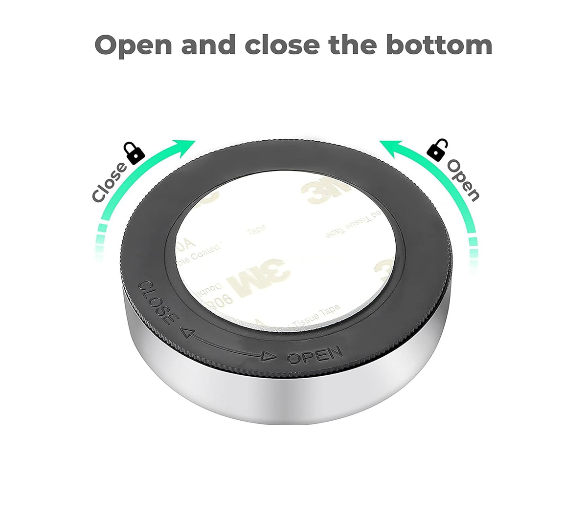 Mini LED Push Light 3 LED | Wireless Touch Sensor Stick-On Wall Light for Stairs, Cabinets & Wardrobe